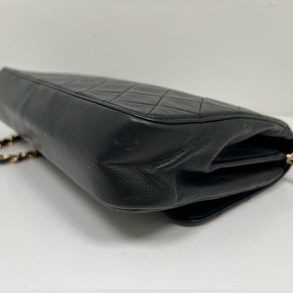 Chanel Metelesse Single Flap Vintage Lambskin Black Shoulder Bag - Picture 7 of 13